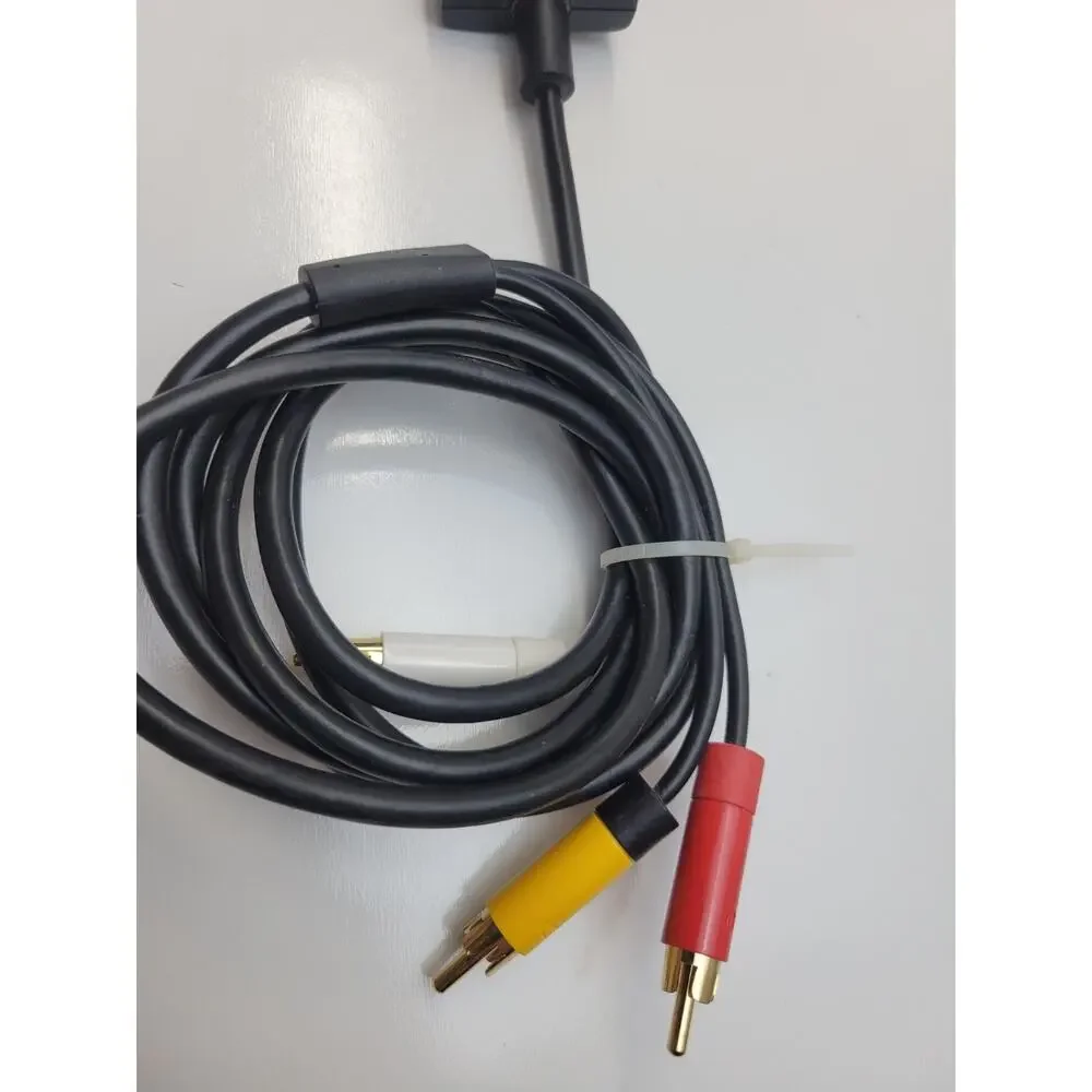 Official OEM Microsoft Xbox 360 AV Composite Audio/Video Cable RCA 6 Ft Fast